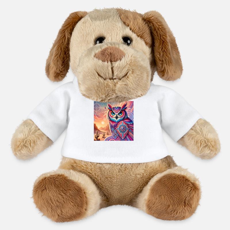 Krafttier Eule - MiniFeet® Hund Helge - Weiß