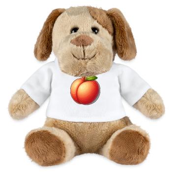 Peach fruit - MiniFeet® Dog Helge - white - Front