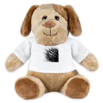 Abstract Splash Explosion When Ink Party - MiniFeet® Dog Helge - white - Front