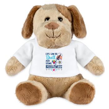 Diamond Painting Artist Life Can Be Dull Diamond - MiniFeet® Dog Helge - white - Front