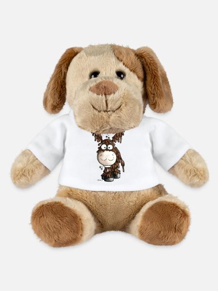 Drolliger Poitou Esel - Eselchen - MiniFeet® Hund Helge - Weiß