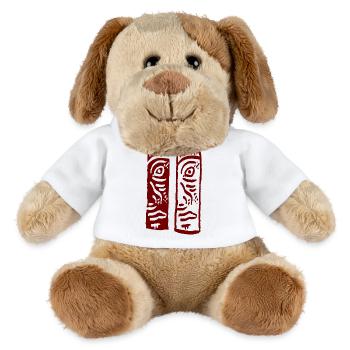 Faces 2 in 1 - MiniFeet® Dog Helge - white - Front