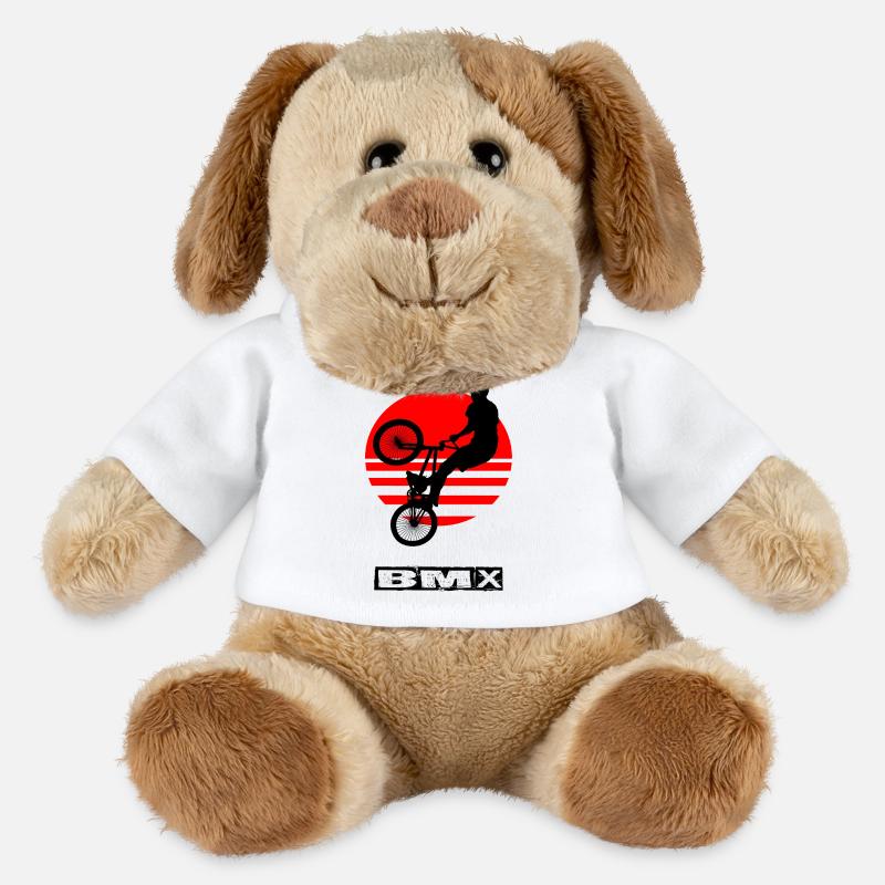 Le BMX - Chien en peluche Helge MiniFeet® - blanc