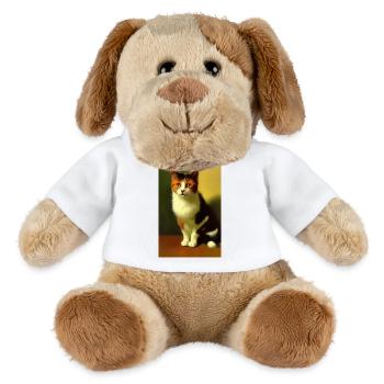 Katzen Bild - MiniFeet® Hund Helge - Weiß - Vorne
