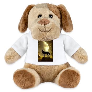 Wolf und Mond - MiniFeet® Hund Helge - Weiß - Vorne