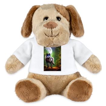 Wolf und Mond - MiniFeet® Hund Helge - Weiß - Vorne