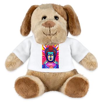 Metal buddha - Chien en peluche Helge MiniFeet® - blanc - Devant