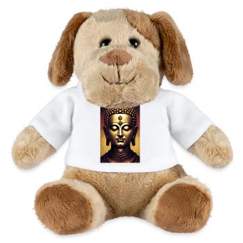 Bouddha - Chien en peluche Helge MiniFeet® - blanc - Devant