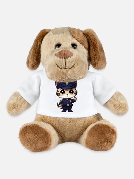 Katzen Polizist - MiniFeet® Hund Helge - Weiß