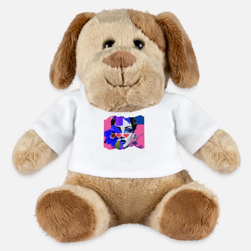 Pop Funky - Chien en peluche Helge MiniFeet® - blanc