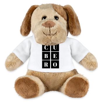Black & White Square Cube - MiniFeet® Dog Helge - white - Front