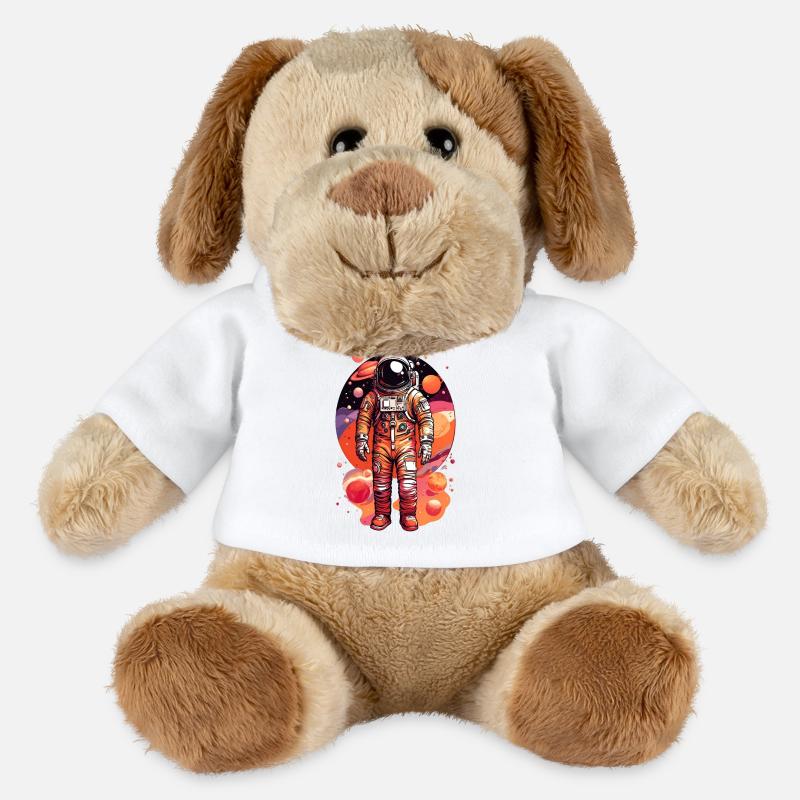 Astronaut with multiple planets - MiniFeet® Dog Helge - white