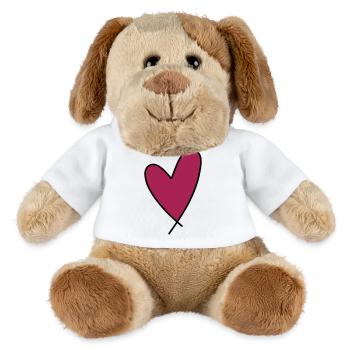 Heart - MiniFeet® Dog Helge - white - Front