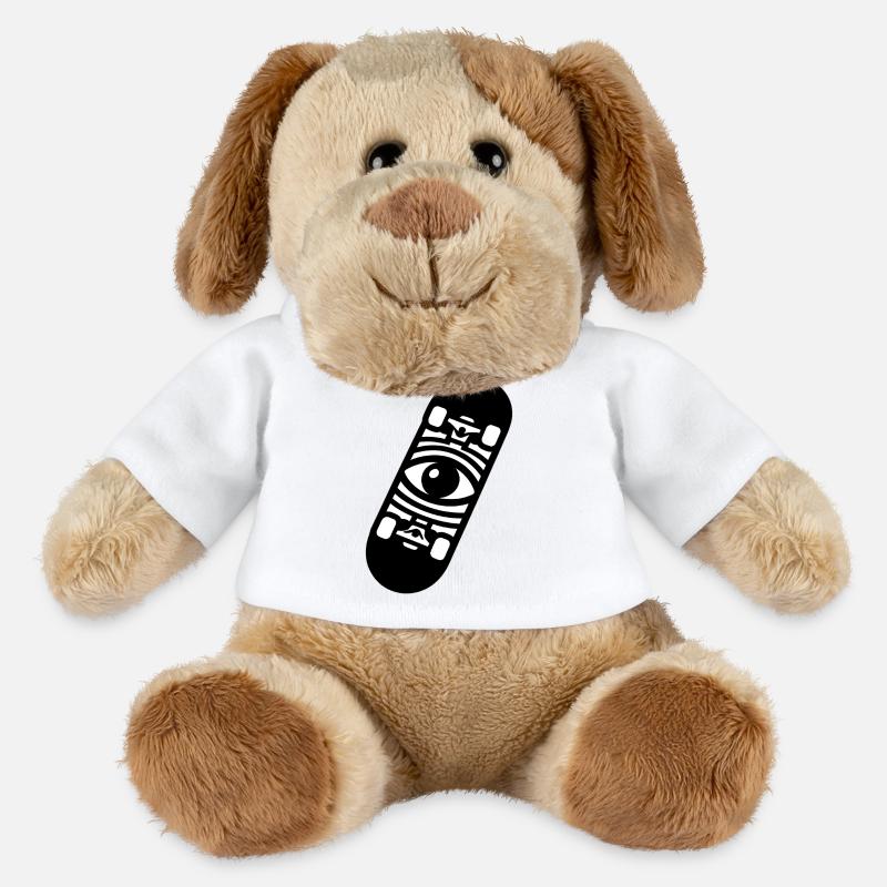 Skateboard - MiniFeet® Hund Helge - Weiß
