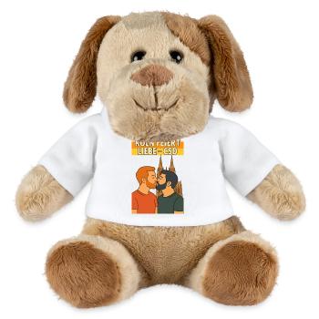 Cologne celebrates dear CSD men - MiniFeet® Dog Helge - white - Front