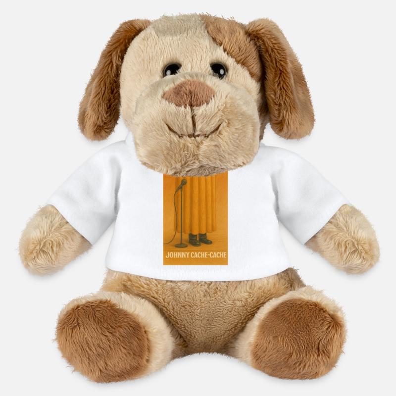 Johnny Cache-Cache - Chien en peluche Helge MiniFeet® - blanc