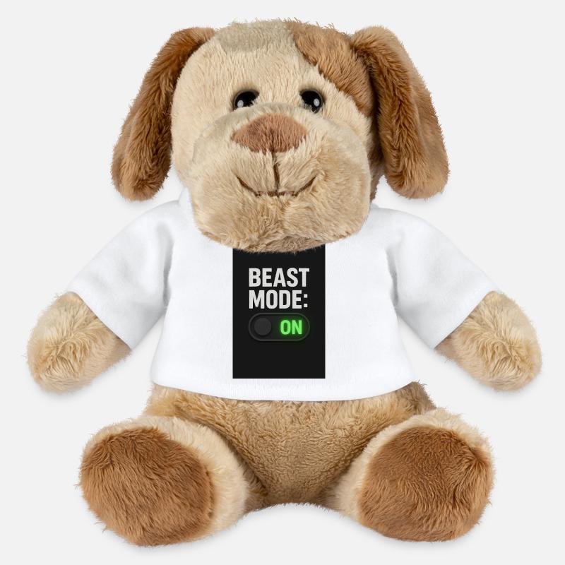Beast Mod einschalten Schalter Design - MiniFeet® Hund Helge - Weiß