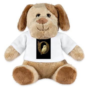 O – Magic ornament with snowy owl - MiniFeet® Dog Helge - white - Front