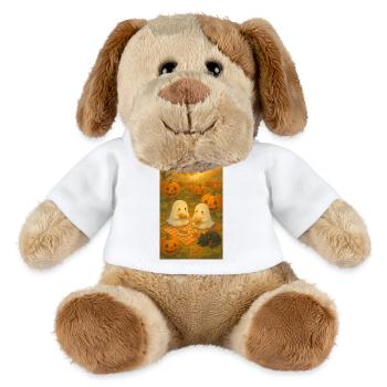 Herbst Picknick mit Geistern - MiniFeet® Hund Helge - Weiß - Vorne