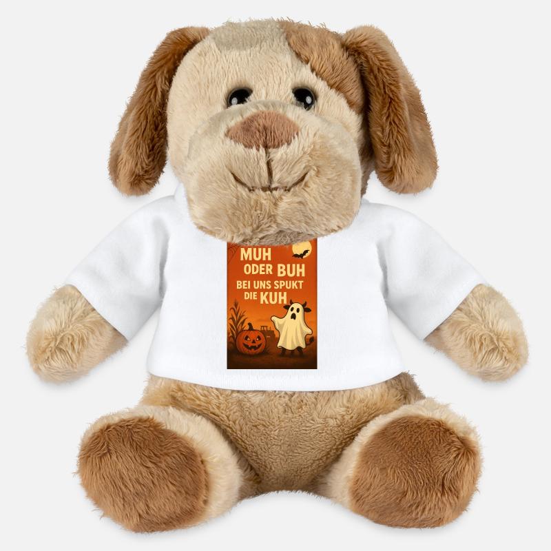 Spukkuh Halloween: MuH oder Buh - MiniFeet® Hund Helge - Weiß