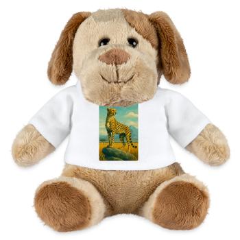 Polynature Guépard - Chien en peluche Helge MiniFeet® - blanc - Devant
