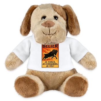 Aries Star Sign - Astrology - MiniFeet® Dog Helge - white - Front
