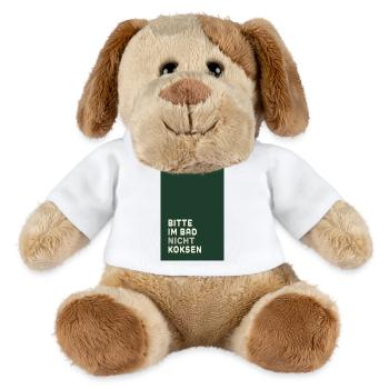 Minimal Statement – Dark Green & Cream Design - MiniFeet® Dog Helge - white - Front