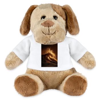 Goldene Welle bei Sonnenuntergang - MiniFeet® Hund Helge - Weiß - Vorne