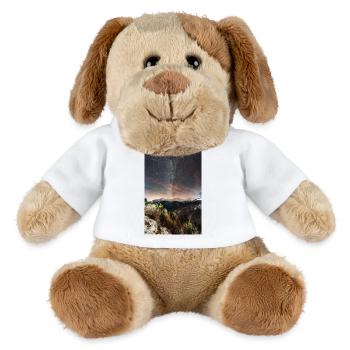 La Voie lactée au-dessus des montagnes Agrafa - Chien en peluche Helge MiniFeet® - blanc - Devant