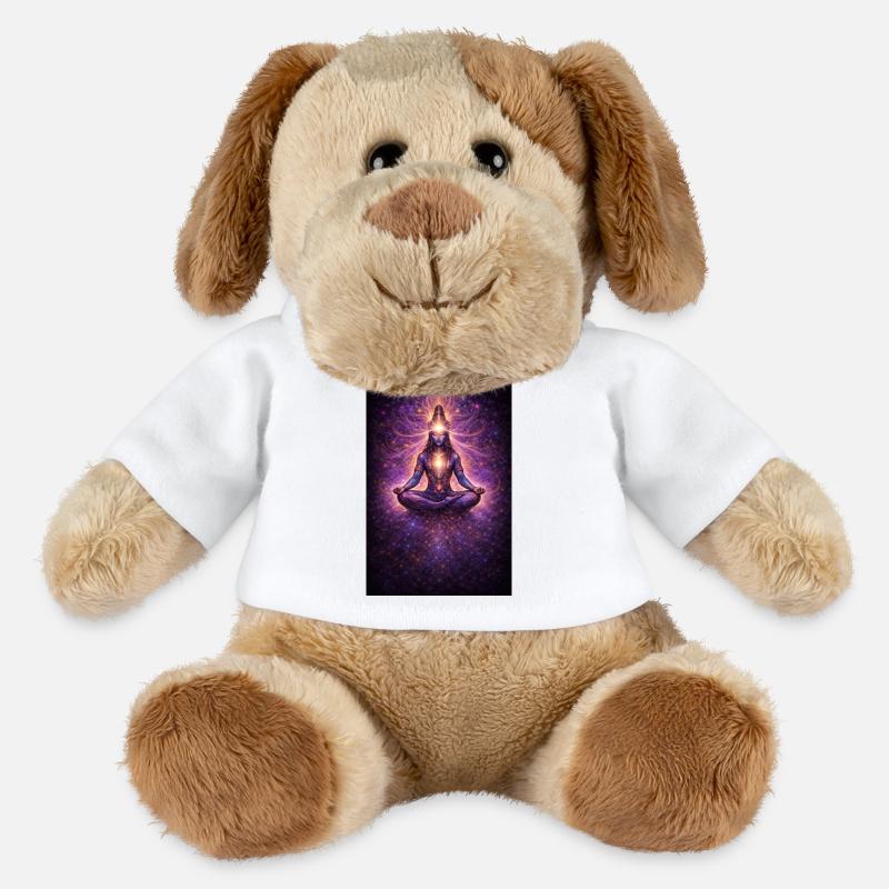 Kosmische Chakra-Meditation - MiniFeet® Hund Helge - Weiß