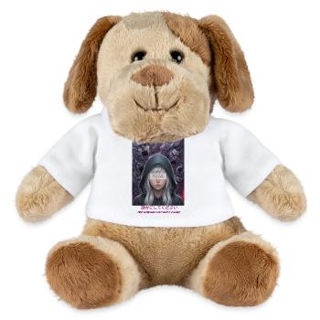Vision Encapuchonnée : Rébellion Silencieuse - Chien en peluche Helge MiniFeet® - blanc - Devant