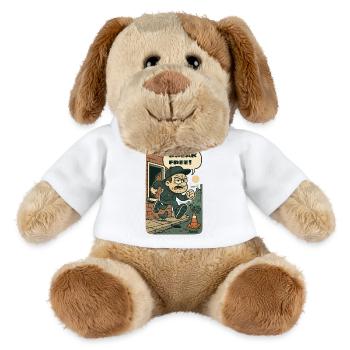 Course libre urbaine - Chien en peluche Helge MiniFeet® - blanc - Devant