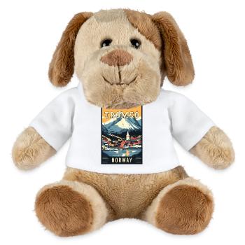 Entdecken Sie das arktische Abenteuer von Tromsø in Norwegen - MiniFeet® Hund Helge - Weiß - Vorne