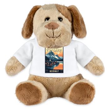 Erleben Sie das arktische Abenteuer von Tromsø in Norwegen - MiniFeet® Hund Helge - Weiß - Vorne