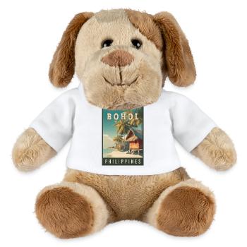 Explorez l’île tropicale de Bohol aux Philippines - Chien en peluche Helge MiniFeet® - blanc - Devant