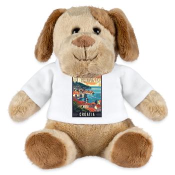 Explore Mediterranean Dubrovnik in Croatia - MiniFeet® Dog Helge - white - Front