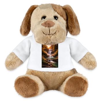 Waterfall in the evening sun - MiniFeet® Dog Helge - white - Front