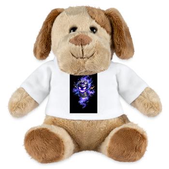 Purple Haunted Cannon Halloween - MiniFeet® Dog Helge - white - Front