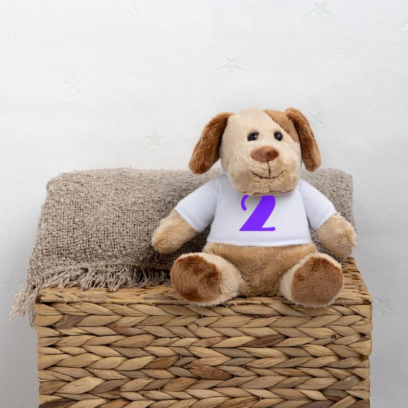2. 2 ANS. 2e ANNIVERSAIRE. ANNIVERSAIRE 2 ANS Chien en peluche Helge MiniFeet®