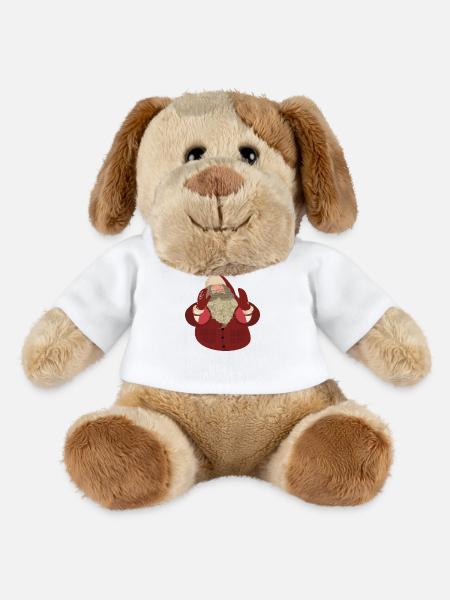 Weihnachtsmann - MiniFeet® Hund Helge - Weiß