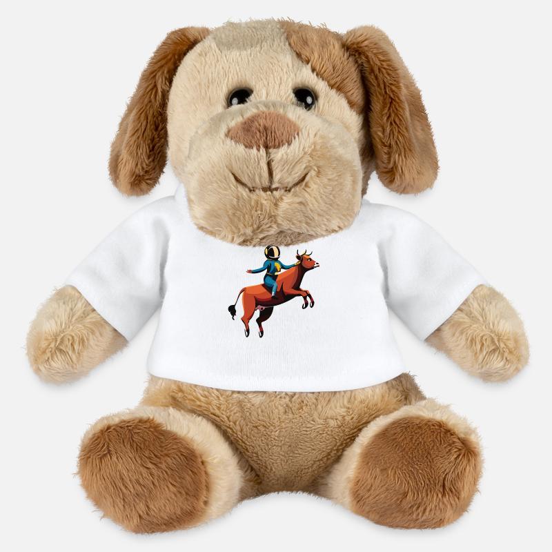Austronaut riding - MiniFeet® Dog Helge - white