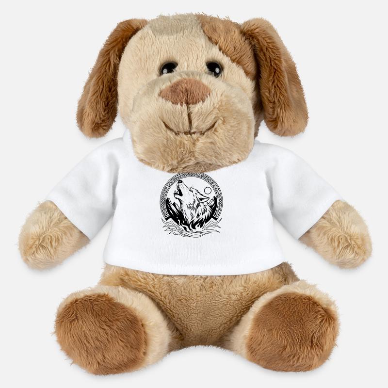 Wikinger-Wolf - MiniFeet® Hund Helge - Weiß