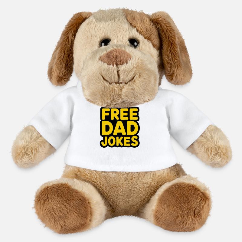 Blagues de papa gratuites - Chien en peluche Helge MiniFeet® - blanc