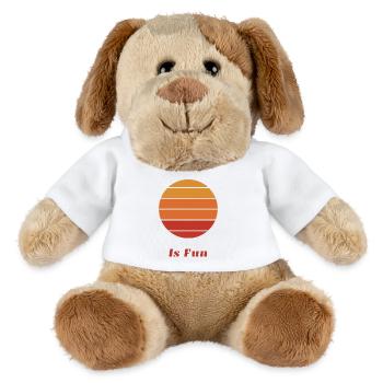 Sonne macht Spaß - MiniFeet® Hund Helge - Weiß - Vorne