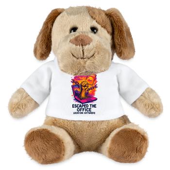 Telecommuting - Escape from the office - MiniFeet® Dog Helge - white - Front