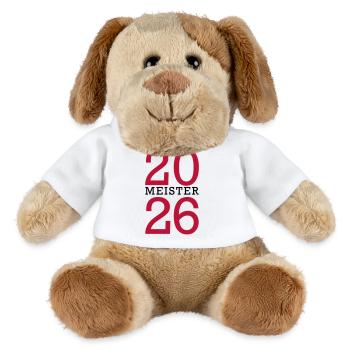 Meister 2026 Meisterschaft - MiniFeet® Hund Helge - Weiß - Vorne
