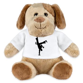 Silhouette régionale de la capoeira - Chien en peluche Helge MiniFeet® - blanc - Devant