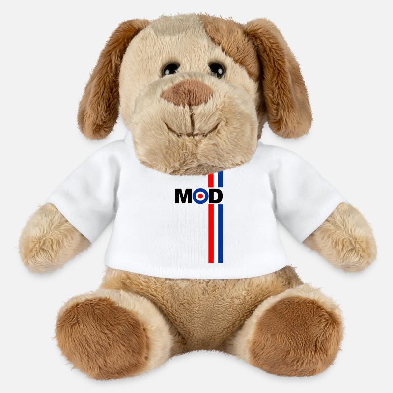 MOD TARGET RWB STREIFEN DESIGN - MiniFeet® Hund Helge - Weiß