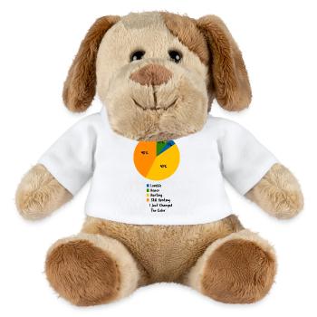 Drôle de Chasse à la Chasse en Tort Sarcastique Cadeau - Chien en peluche Helge MiniFeet® - blanc - Devant