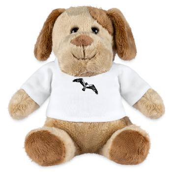 Vintage Seemöve im Flug - MiniFeet® Hund Helge - Weiß - Vorne